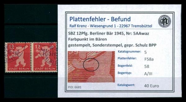 SBZ_1945_Nr_5AAwaz_F58a_gestempelt_Bild1