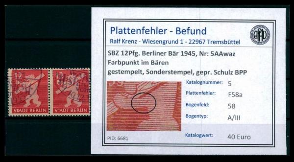 SBZ_1945_Nr_5AAwaz_F58a_gestempelt_Bild1