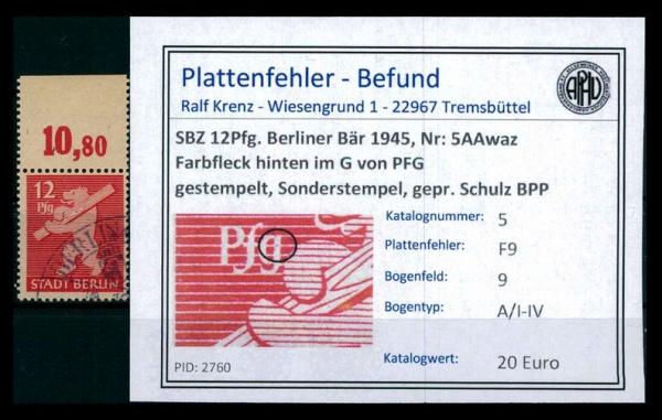 SBZ_1945_Nr_5AAwaz_F9_gestempelt_Bild1