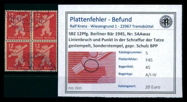 SBZ_1945_Nr_5AAwaz_F45_gestempelt_Bild1