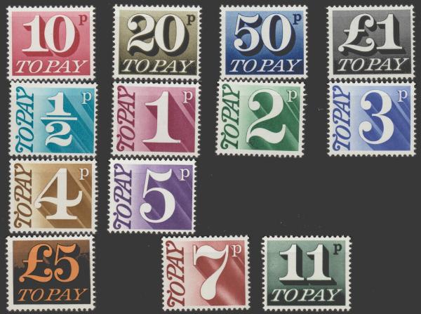 GROSSBRITANNIEN_1970/75_Nr_P76_88_postfrisch_Bild1
