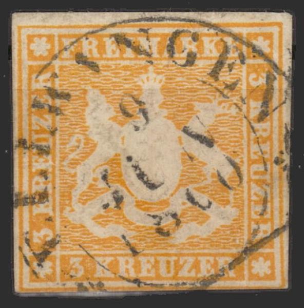 WUeeRTTEMBERG_1859_Nr_12_gestempelt_Bild1