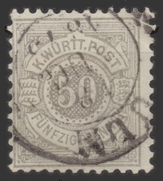 WUeeRTTEMBERG_1875_Nr_49_gestempelt_Bild1