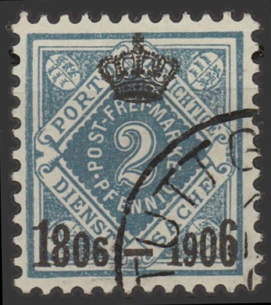 WUeeRTTEMBERG_1906_Nr_107_gestempelt_Bild1