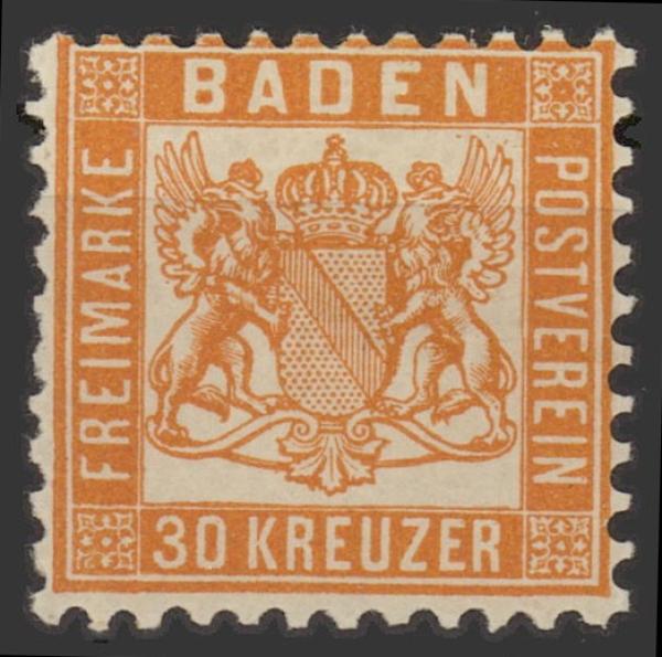 BADEN_1862_Nr_22_postfrisch_Bild1