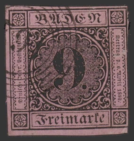 BADEN_1851_Nr_4_gestempelt_Bild1