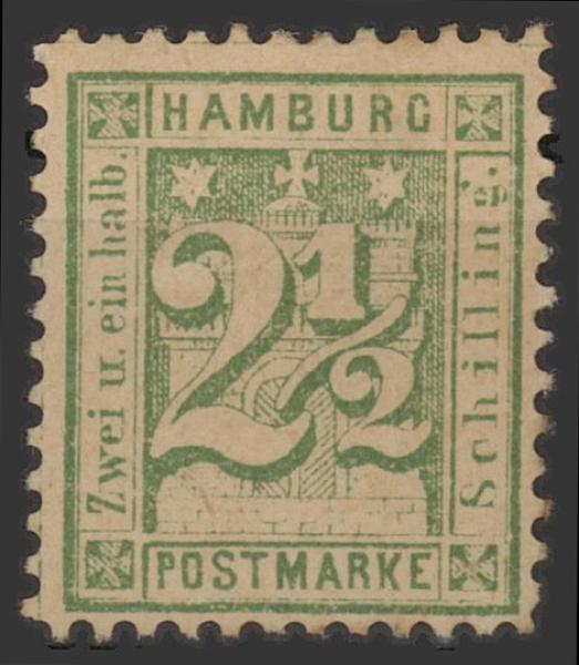HAMBURG_1864_Nr_14_ungebraucht_Bild1