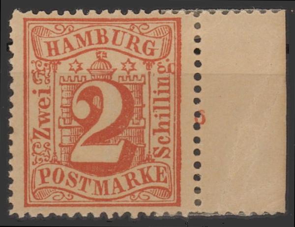 HAMBURG_1864_Nr_13_ungebraucht_Bild1