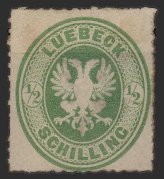 LUeeBECK_1863_Nr_8_ungebraucht_Bild1