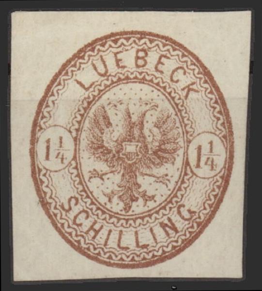 LUeeBECK_1864_Nr_13_ungebraucht_Bild1