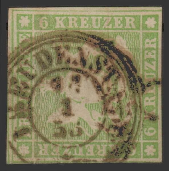 WUeeRTTEMBERG_1857_Nr_8_gestempelt_Bild1
