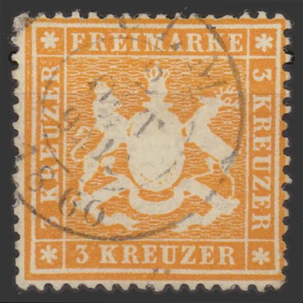 WUeeRTTEMBERG_1860_Nr_17x_gestempelt_Bild1