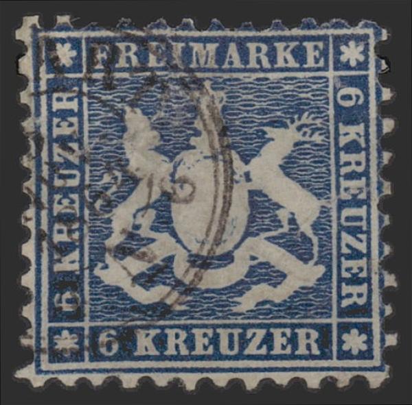 WUeeRTTEMBERG_1863_Nr_27_gestempelt_Bild1