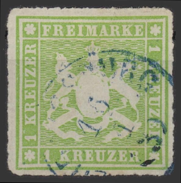 WUeeRTTEMBERG_1865_Nr_30_gestempelt_Bild1