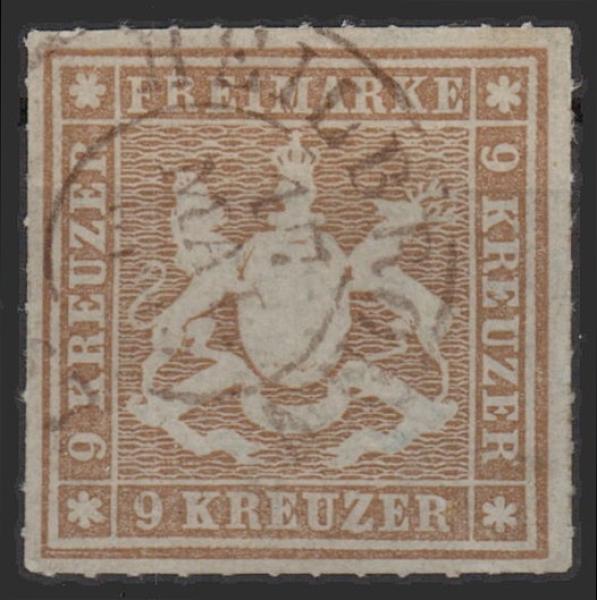 WUeeRTTEMBERG_1865_Nr_33_gestempelt_Bild1