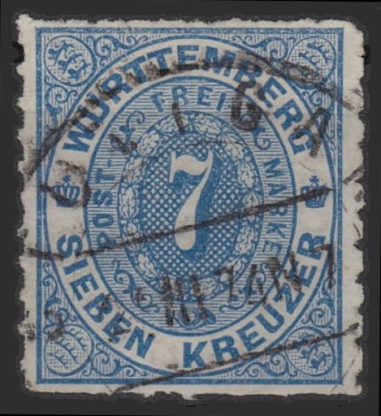 WUeeRTTEMBERG_1869_Nr_39_gestempelt_Bild1