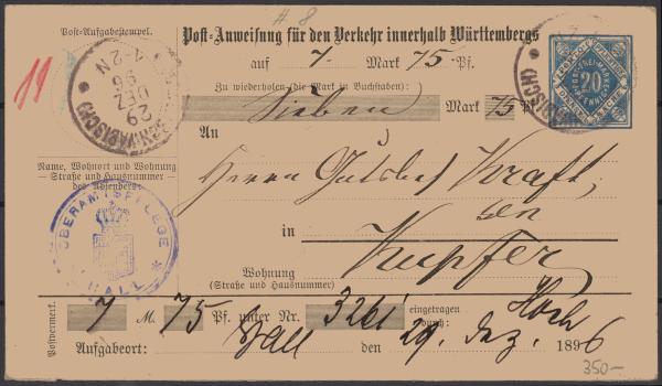WUeeRTTEMBERG_1891_Ganzsachenumschlag__gestempelt_Bild1