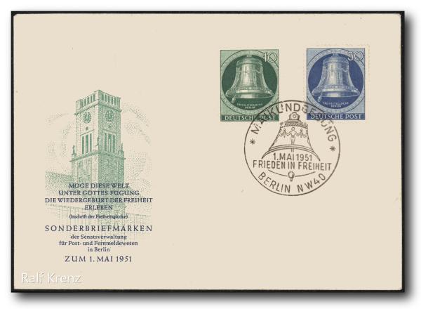 BERLIN_1951_Nr_76,78_Ersttagsbrief_Bild1