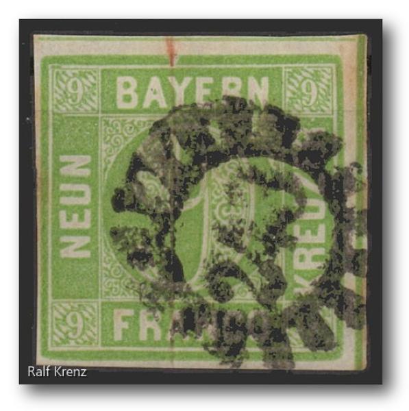 Bayern_1850_Nr_5_gestempelt_Bild1